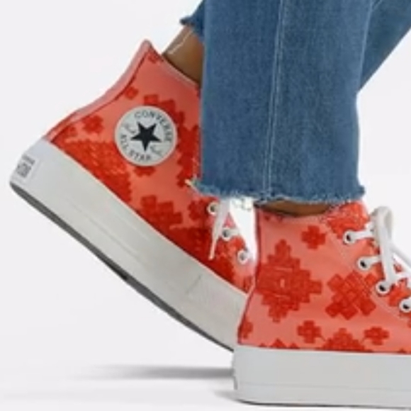 Converse CTAS Lift Platform Tonal Embroidery Womens Sz: A02233C - Picture 5 of 15